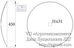 Диск ЛДГ квадрат 31x31 Диск ЛДГ квадрат 31x31